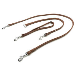 Produktbild von Das Lederband Universal Hundeleine Boston mocca/mocca, Länge: 235 cm / Breite: 18 mm