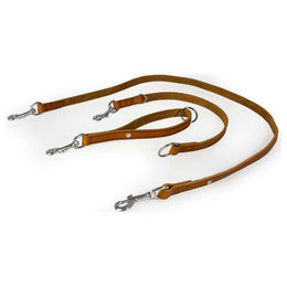 Produktbild von Das Lederband Universal Hundeleine Weinheim Maroon, Maße: 235 cm / 22 mm