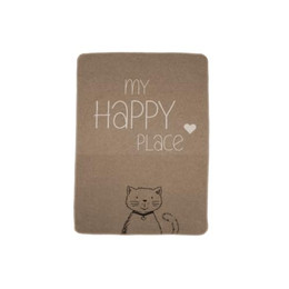 Produktbild von David Fussenegger Haustierdecke Katze My Happy Place Rauch