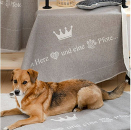 Produktbild von David Fussenegger Hundedecke 'Ein Herz und eine Pfote'