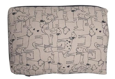 Produktbild von David Fussenegger Hundekissenhülle Best Friend Allover 60 x 90 cm Natur