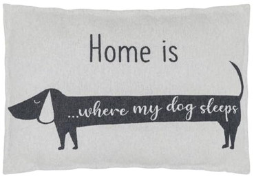 Produktbild von David Fussenegger Hundekissenhülle Dackel 60 x 90 cm Filz Grau