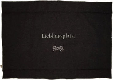 David Fussenegger Hundematte Lieblingsplatz 80 x 120 cm Anthrazit - Grau – Bild 1 von 3