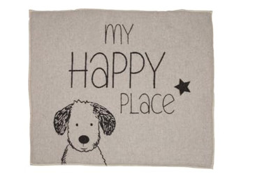 Produktbild von DAVID FUSSENEGGER Hundematte 'my happy place' 70 x 80 cm Filz