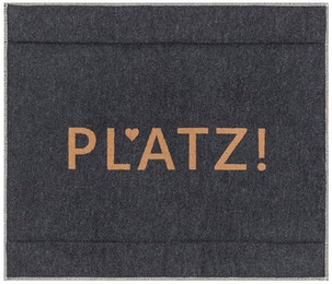 Produktbild von David Fussenegger Hundematte 'Platz!' Anthrazit