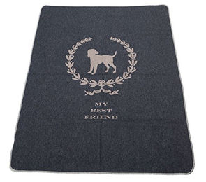 DAVID FUSSENEGGER Tier-Schondecke Haustierdecke Hund My best Friend 70 x 90 cm – Bild 1 von 2