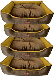 Produktbild von DDOnlineShop Tierbett Hundebett Katzenbett Braun-Gold
