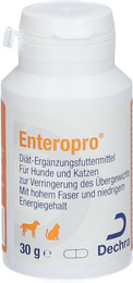 Produktbild von Dechra Enteropro Wegerich-Samen Diät-Ergänzungsfuttermittel für Hunde und Katzen - 60 Stk.