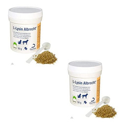 Produktbild von Dechra L-Lysin Albrecht für Hunde & Katzen - 2 x 50 g