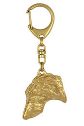 Deerhound Scottish Deerhound Schlüsselanhänger vergoldet – Bild 1 von 7