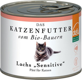 Produktbild von Defu Bio-Lachs Sensitive Pate Katzenfutter - 200 g