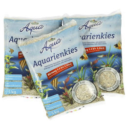 Dehner Aqua Aquarienkies 3-5 mm weiß - 3 x 5 kg – Bild 1 von 3