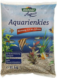 Produktbild von Dehner Aquarienkies Aqua Körnung 3.5-5 mm beige - 10 kg