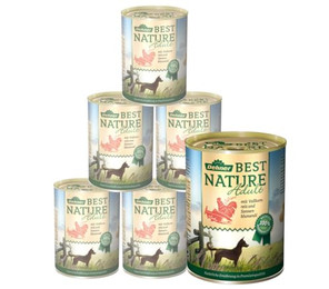 Produktbild von Dehner Best Nature Adult, versch. Sorten, 6 x 400 / 800 g Dose, Nassfutter für ausgewachsene Hunde