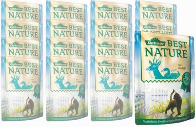 Dehner Best Nature Adult verschiedene Sorten, 16 x 85 g Beutel Wild, Nassfutter für: Katze, Nassfutter für ausgewachsene Katzen – Bild 1 von 2