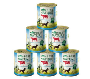 Dehner Best Nature Light Adult, versch. Sorten, 6 x 400 / 800 g Dose, Nassfutter für ausgewachsene / übergewichtige Hunde, fettreduziert – Bild 1 von 4