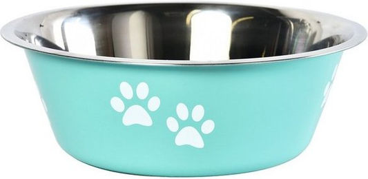 Produktbild von Dehner Futternapf Hunde-/Katzennapf Paw Edelstahl - 2,02 l