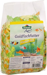 Dehner Goldfisch Flockenfutter-Mix, Hauptfutter, 1 kg, Hauptfutter für: Goldfisch, speziell für Kaltwasserfische – Bild 1 von 3