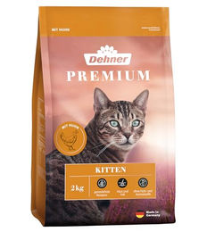 Dehner Katzenfutter, Trockenfutter Allergiker, Kitten, Huhn Huhn, 2000g – Bild 1 von 5