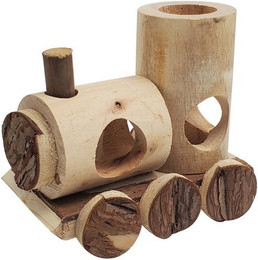 Produktbild von Dehner Nagerhaus Lokomotive aus FSC-zertifiziertem Holz