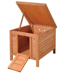Produktbild von Dehner Nagerschlafhaus mit klappbarem Dach aus Holz