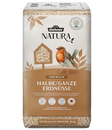 Produktbild von Dehner Natura Erdnusskerne halbe / ganze, Wildvogelfutter schalenfrei Erdnuss, Premium Vogelfutter, für Meise, Rotkehlchen, Spatz, Buchfink