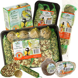 Dehner Natura Premium Wildvogelfutter Spezial-Snackmix, 6-teiliges Set, 3000g, energiereich, hochwertiges Vogelfutter – Bild 1 von 9