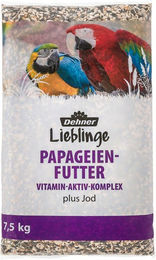 Dehner Papageien-Futter, mit Vitamin-Aktiv-Komplex, Ergänzungsfutter für: Papageien, mit Vitamin-Aktiv-Komplex und Jod – Bild 1 von 3