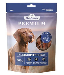 Dehner Premium Hundesnack Entenbrust-Streifen, Kausnack, 500 g Ente, 500g, Leckerli für ausgewachsene Hunde, getreidefrei – Bild 1 von 4