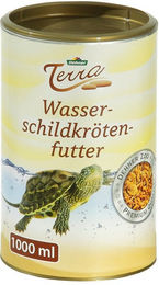 Dehner Terra Wasserschildkrötenfutter, Alleinfutter, hohen Kalkgehalt, 1 l, für: Schildkröte, auch als Ergänzungsfutter für Landschildkröten / kleine Reptilien – Bild 1 von 2
