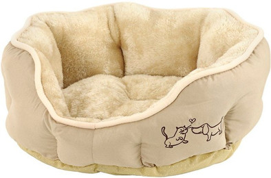 Produktbild von Dehner Tierbett Sammy, oval, beige, versch.