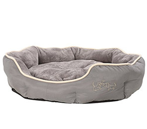 Produktbild von Dehner Tierbett Sammy, oval, grau