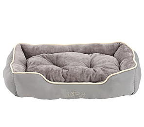 Produktbild von Dehner Tierbett Sammy, rechteckig, grau
