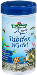 Dehner Tubifex Würfel, Zierfischfutter mit Bachröhrenwürmern, 20 g, Snack für: Zierfische, hoher Proteingehalt fördert die Farbenpracht der Fische – Bild 1 von 4