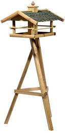 Produktbild von Dehner Vogelhaus Natura Kaiserwinkel mit Futtersilo und Holzständer