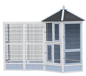 Produktbild von Dehner Vogelvolieren-Set Santorini mit Freigehege