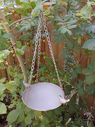 Produktbild von Deko-Impression Vogeltränke aus Eisen zum Hängen grau