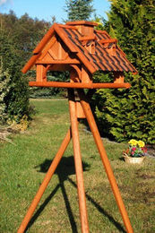 Produktbild von Deko-Shop-Hannusch massives Vogelhaus mit Ständer und Futtersilo