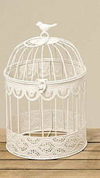 Produktbild von Deko Vogelkäfig cremeweiß Metall