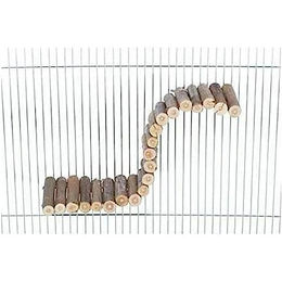 Produktbild von Dekorationen Hängebrücke Befestigung Schrauben Maus Holz Rinde Trixie