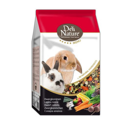 Produktbild von Deli Nature Zwergkaninchenfutter mit Gemüse und Kräutern - 2,5 kg