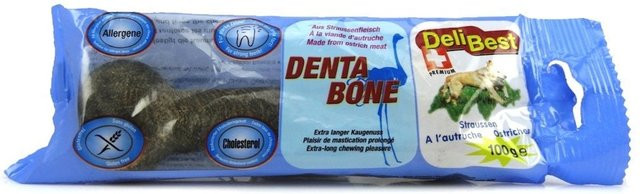 Produktbild von DeliBest Denta Bone Hundesnacks Strauss 12x