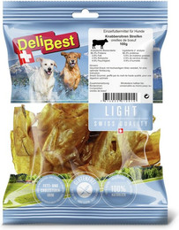 Produktbild von DeliBest Knabberohren Hundekauartikel Streifen Light 6 x 100 Gramm