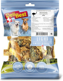 Produktbild von DeliBest Light Straußen-Mix Gourmet Hundesnack - 2 x 200 g