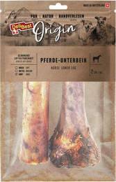 Produktbild von DeliBest Pferdeunterbein 2 Stück Hundekauartikel kurz ca. 15 Centimeter 6 x 2 Stück