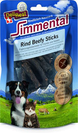 Produktbild von DeliBest Simmental Rind Beefy Sticks - 4 x 90 g