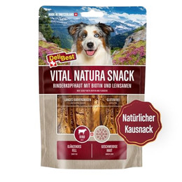 Produktbild von DeliBest Vital Natura Snack Biotin & Leinsamen Kausnack für Hunde - 6 x 200 g