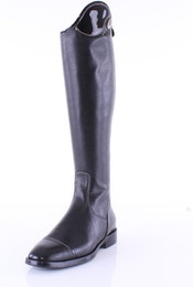 Produktbild von DeNiro Reitstiefel Salentino 01 black Top shiny