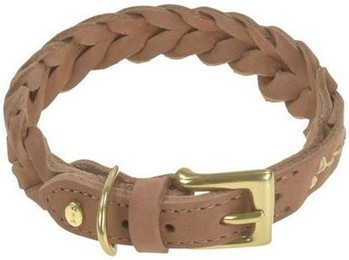 Produktbild von Denjo Dogs Hunde-Halsband Stockholm aus Leder mit Messingschnalle