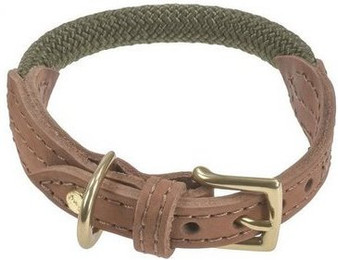 Produktbild von Denjo Dogs Hunde-Halsband Torekov aus Leder und Nylon